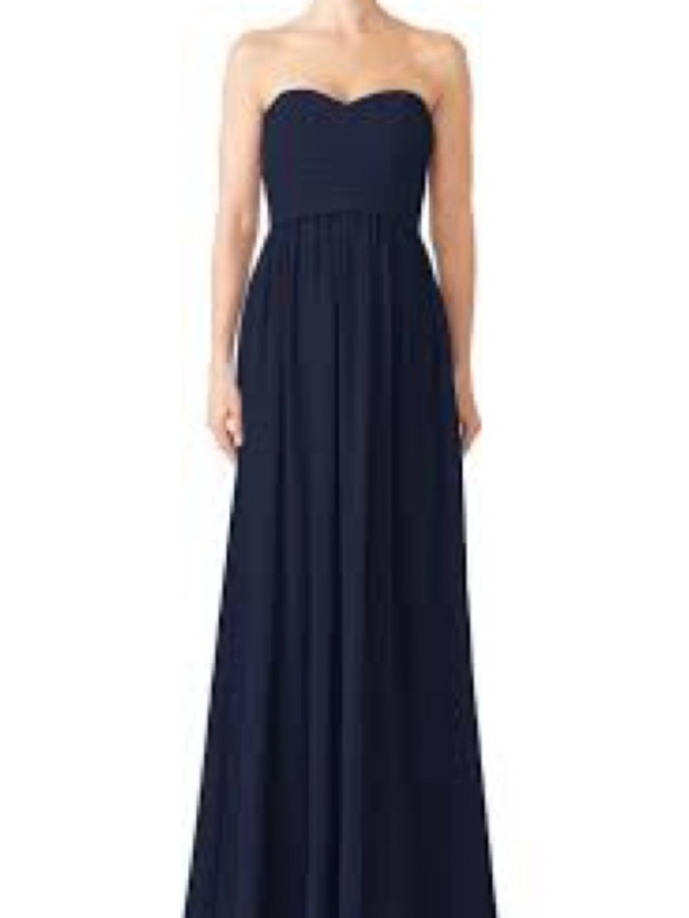 Jenny Too Strapless Navy Evening Gown 6P